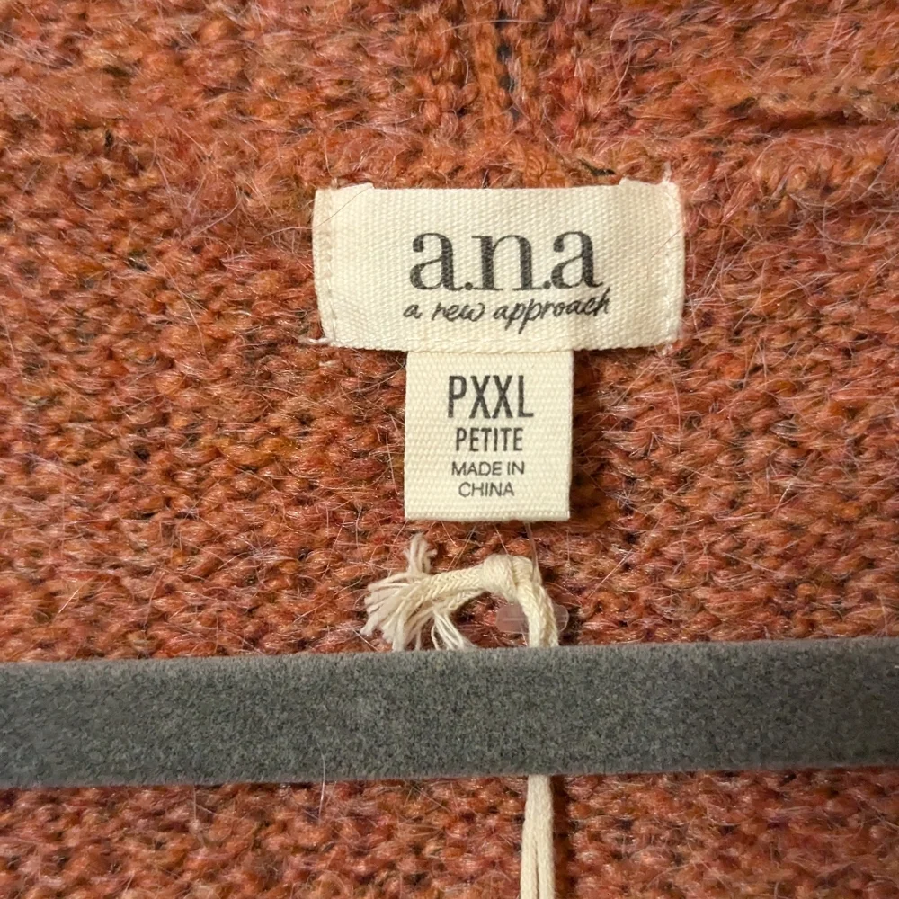 A.n.a. PXXL Rust Tweed Chunky Button Cardigan NWT